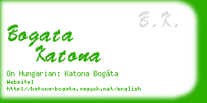 bogata katona business card
